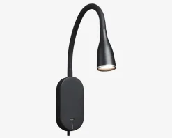 Væglampe Eye USB LED Sort