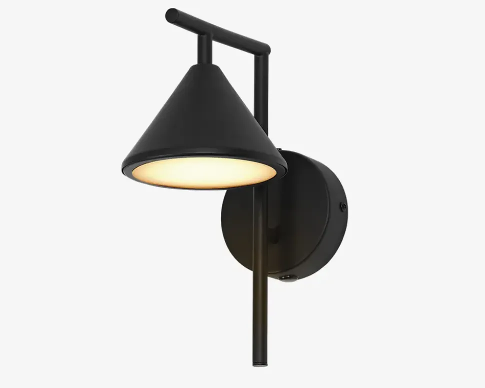 Væglampe Fuji sort LED H.25,5 cm