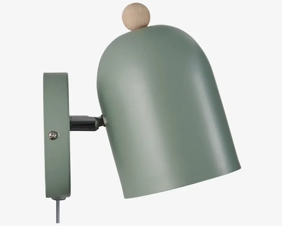 Væglampe Gaston støvet grøn