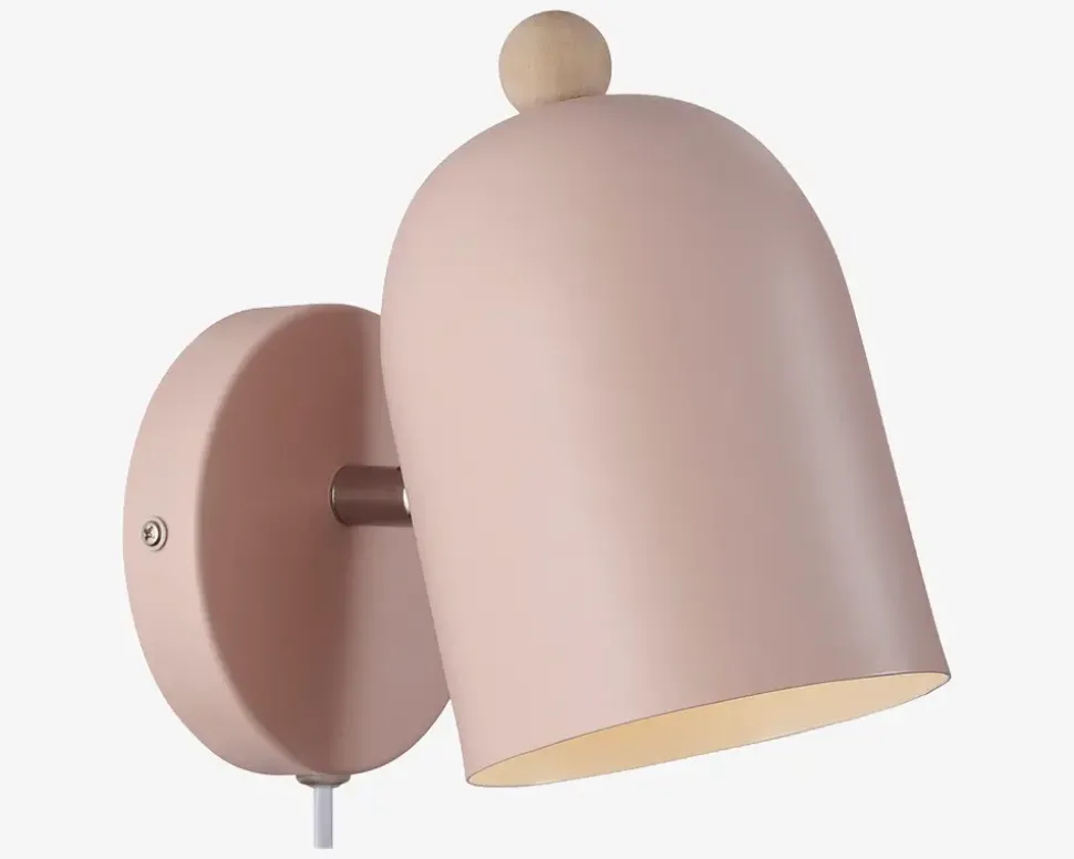 Væglampe Gaston støvet rosa