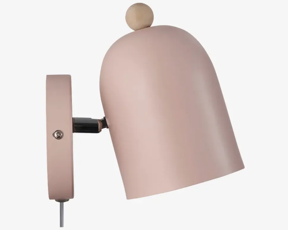Væglampe Gaston støvet rosa