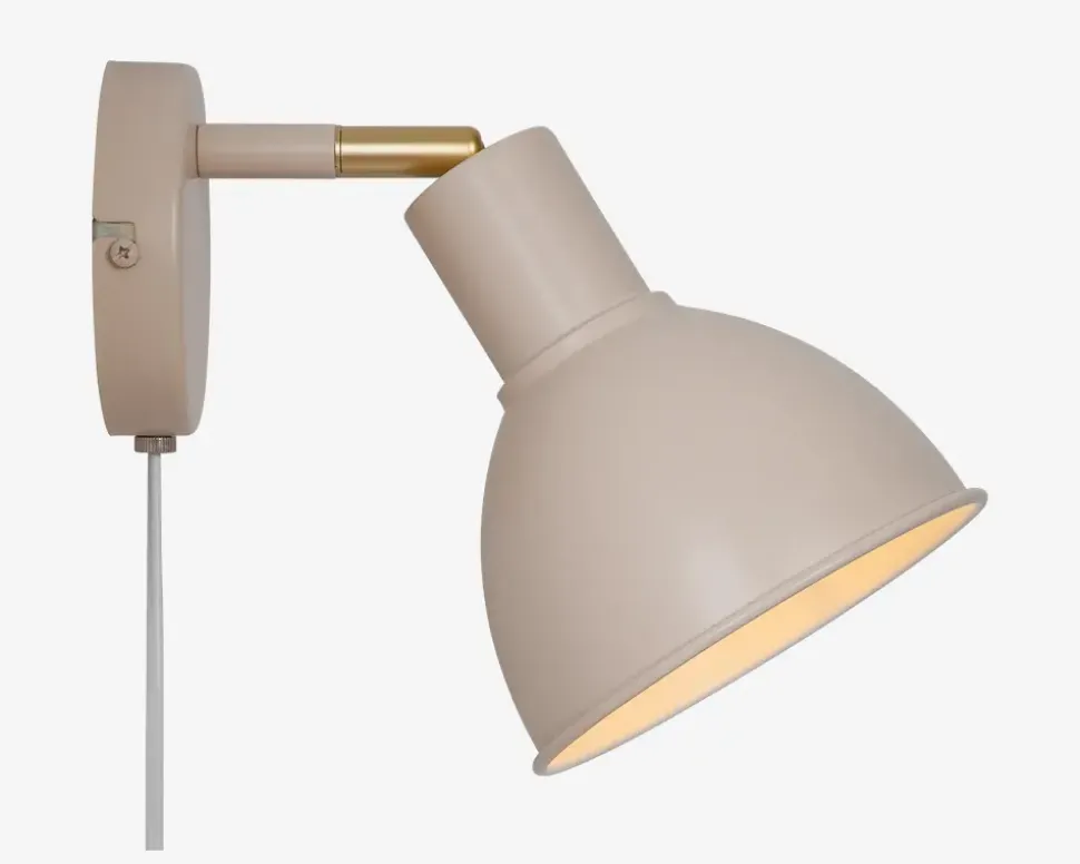 Væglampe Pop Mat Beige Ø.15,5 cm