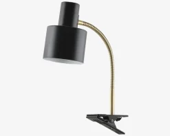 Væglampe Vogue sort klemme H.38 cm