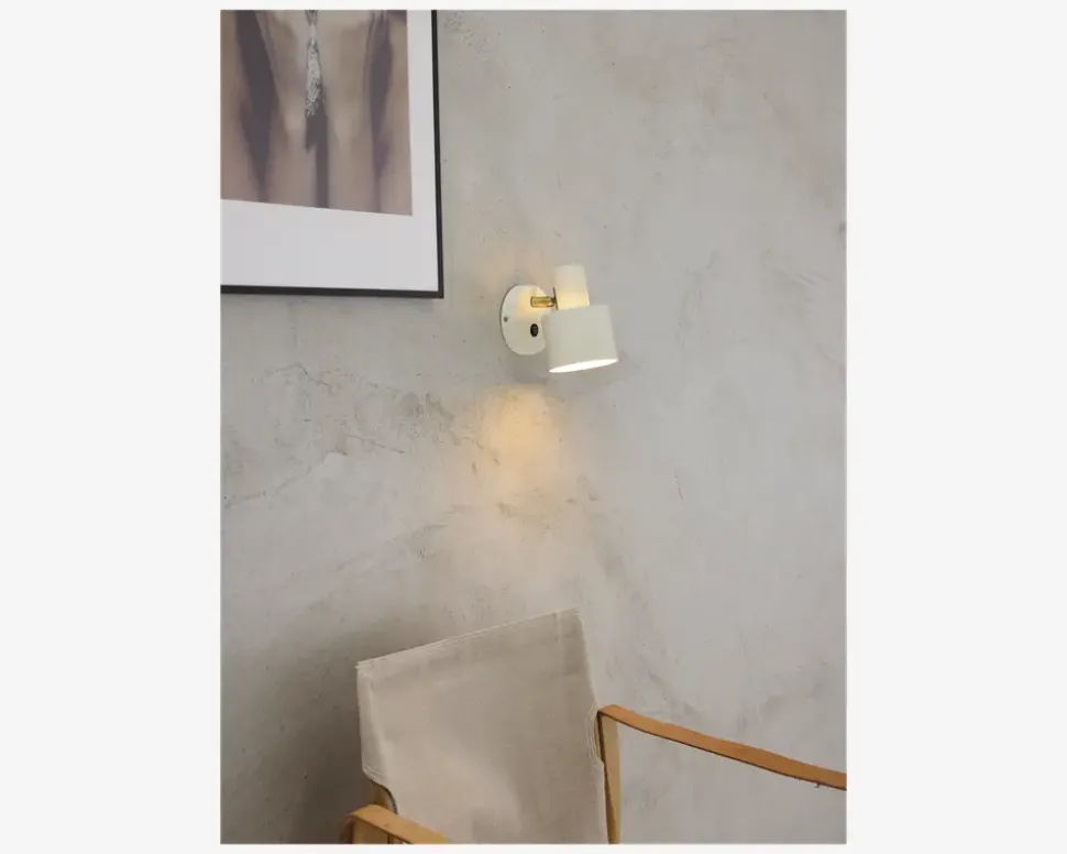 Væglampe Vouge hvid H.16 cm