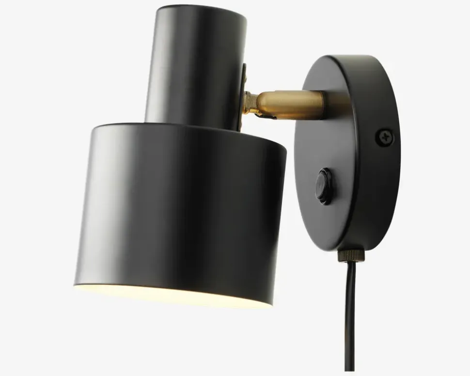 Væglampe Vouge sort H.16 cm