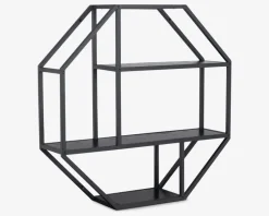 Vægreol Seaford 8 Kantet Sort/Sort