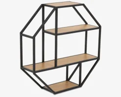 Vægreol Seaford 8 Kantet Vild Eg/Sort