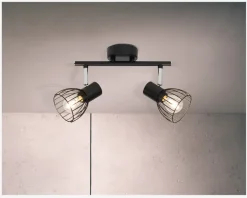 Vægspot Blacky Sort E14 x 2