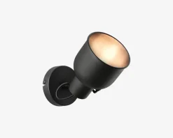 Vægspot Rolet Sort E14