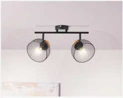 Vægspot Thuy Sort/Natur