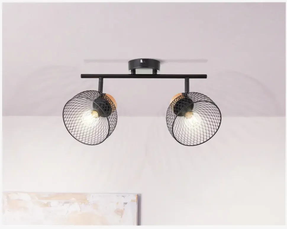 Vægspot Thuy Sort/Natur