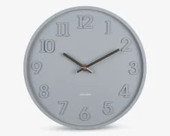 Vægur Calma grå Ø.30 cm