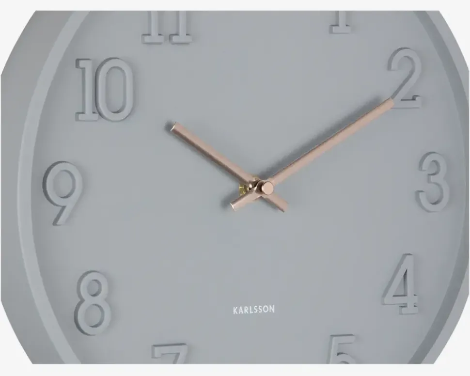 Vægur Calma grå Ø.30 cm