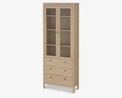 Vitrine Madrid eg med 3 skuffer