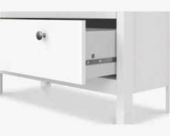 Vitrine Madrid hvid med 3 skuffer