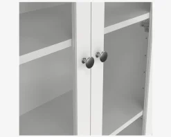 Vitrine Madrid hvid med 3 skuffer