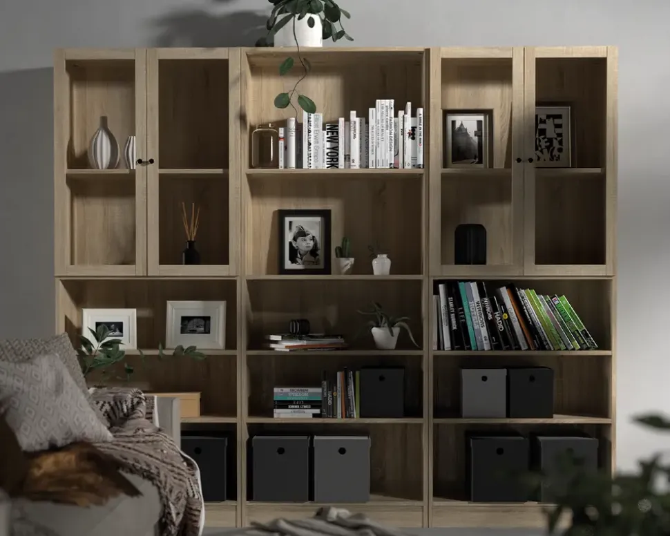 Vitrinedør Basic Eg