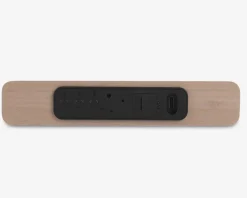 Vækkeur med trådløs oplader hvid