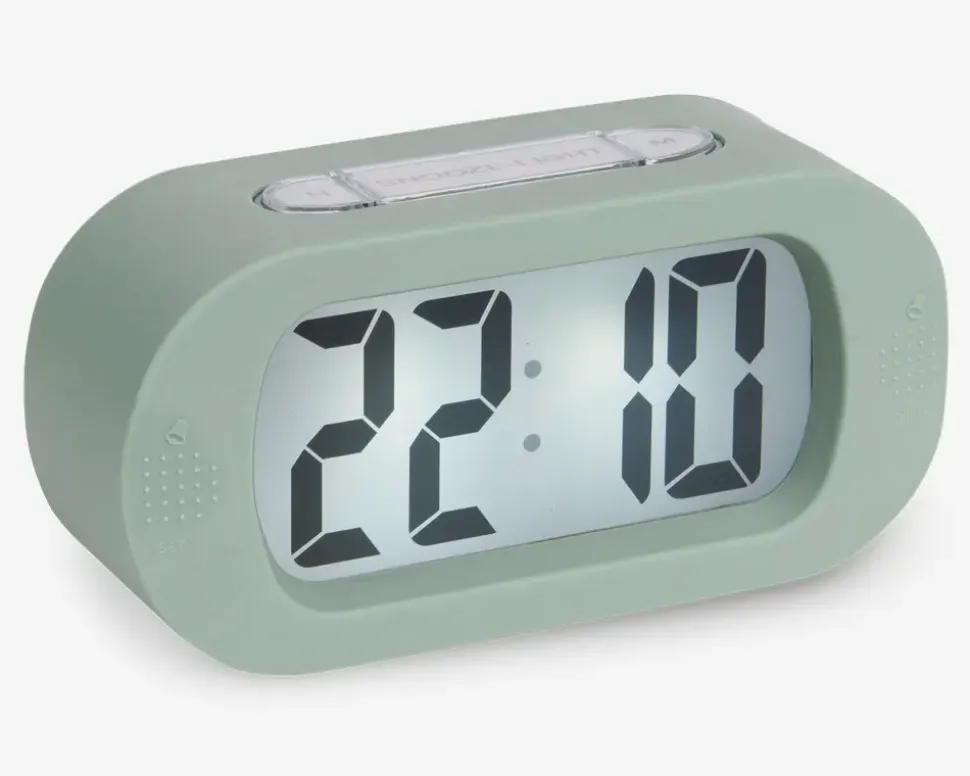 Vækkeur silikone grøn H.7 cm