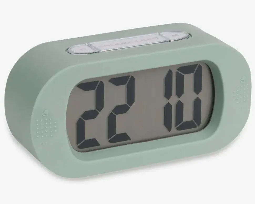 Vækkeur silikone grøn H.7 cm