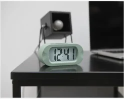 Vækkeur silikone grøn H.7 cm