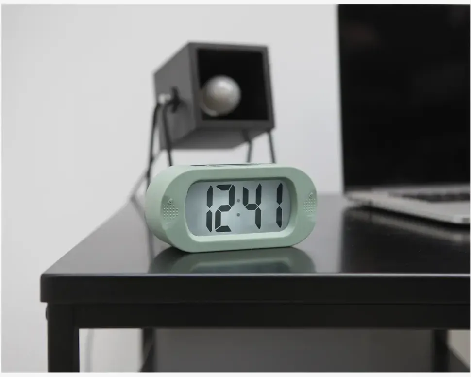 Vækkeur silikone grøn H.7 cm