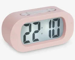 Vækkeur silikone pink H.7 cm