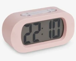 Vækkeur silikone pink H.7 cm