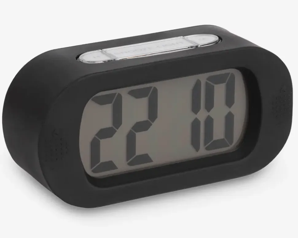 Vækkeur silikone sort H.7 cm