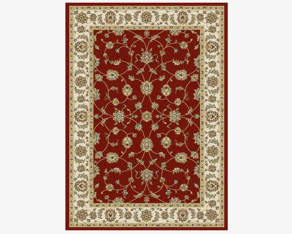 Wilton Flora Rød 200x290 cm